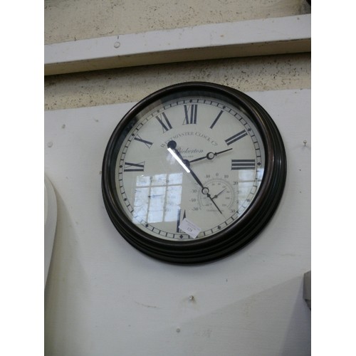 128 - A WESTMINSTER CO WALL CLOCK, BICKERTON ENGLAND