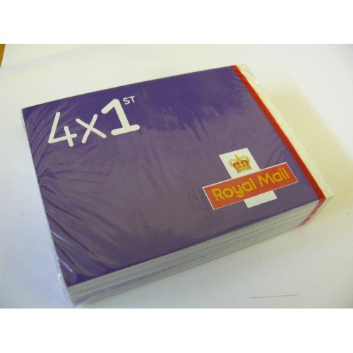 44 - SEALED PACK OF 50 BOOKS OF 4 X 1ST CLASS STAMPS (200 IN TOTAL). RETAIL £270 GUARANTEED GENUINE