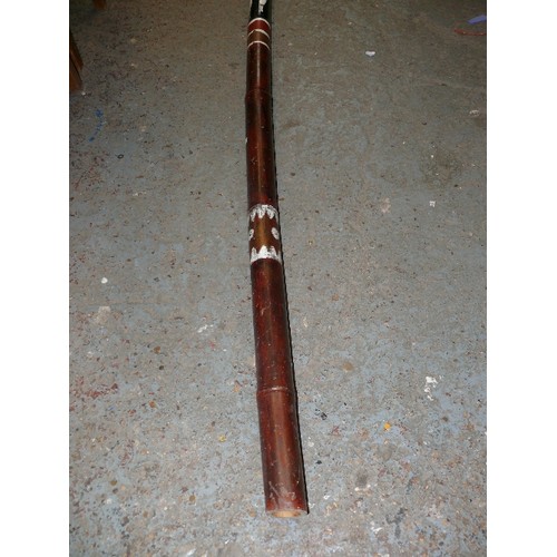 141 - A LARGE WOODEN DIDGERIDOO