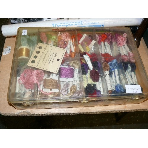 237 - A BOX OF HAND DYED SILK THREADS