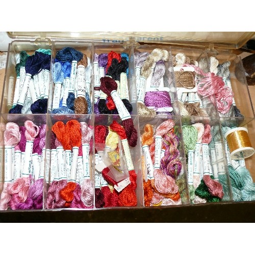 237 - A BOX OF HAND DYED SILK THREADS