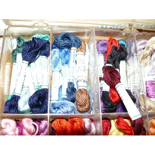 237 - A BOX OF HAND DYED SILK THREADS