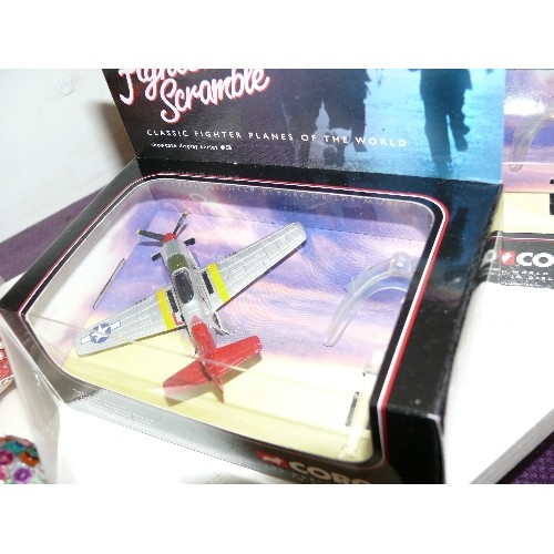 113 - 6 NEW AND BOXED CORGI SCRAMBLER FIGHTER AEROPLANE MODELS