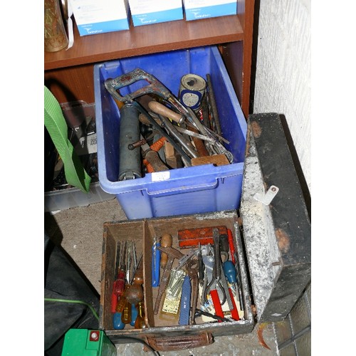 178 - 3 BOXES OF VARIOUS VINTAGE TOOLS ETC