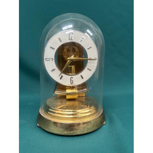 370 - A 1960's Kundo (Kieninger & Obergfell, W Germany)  electronic mantel clock with magnetised pendulum.... 