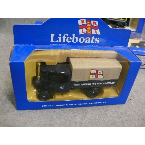 323 - 5 BOXED RNLI VEHICLES BY LLEDO COLLECTABLES