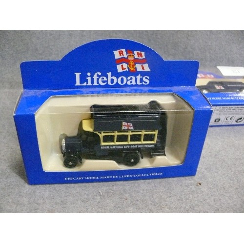 323 - 5 BOXED RNLI VEHICLES BY LLEDO COLLECTABLES