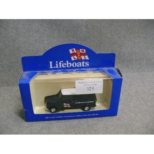 323 - 5 BOXED RNLI VEHICLES BY LLEDO COLLECTABLES