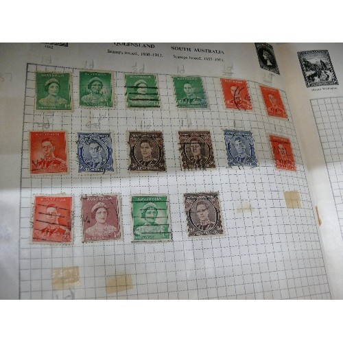 318 - A TRAY OF VARIOUS BRITISH AND FOREIGN STAMPS