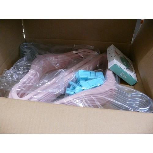 331 - 6 BOXES OF NEW VELVET CHILDREN'S COAT HANGERS