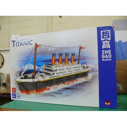 336 - NEW AND COMPLETE TITANIC MODEL KIT