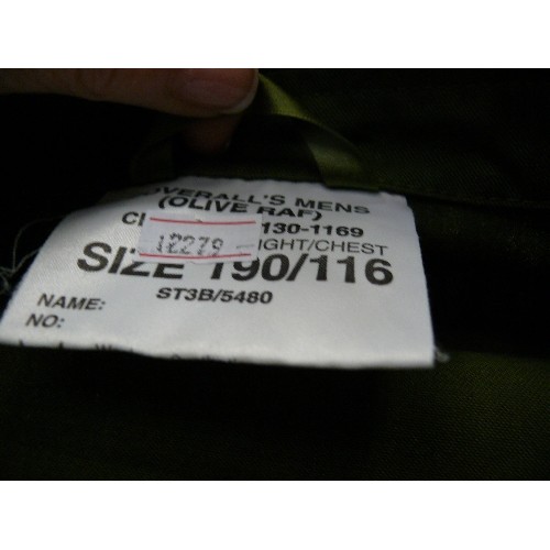 358 - MENS OLIVE RAF COVERALLS 190/116