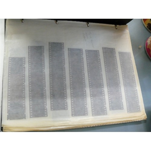 363 - A FOLDER OF AEROPLANE PHOTOGRAPH NEGATIVES