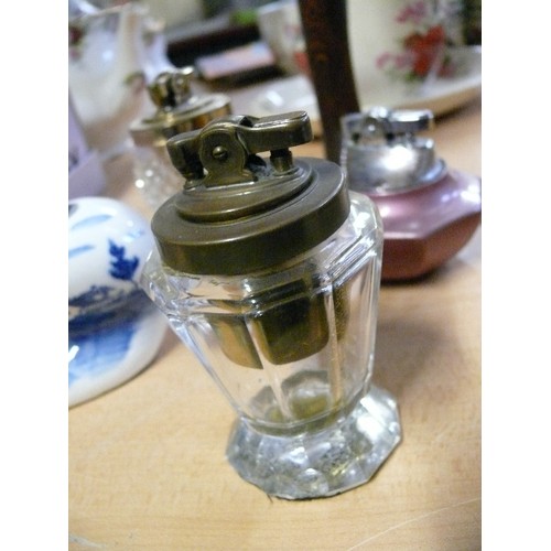 240 - 5 DECORATIVE TABLE LIGHTERS