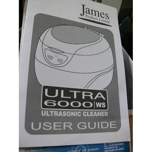 270 - AN ULTRASONIC CLEANER ULTRA 6000 BY JAMES WITH ORIGINAL BOX