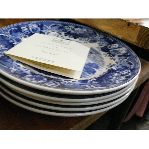 378 - A SELECTION OF CHINA TO INCLUDE BLUE & WHITE WEDGWOOD PLATES