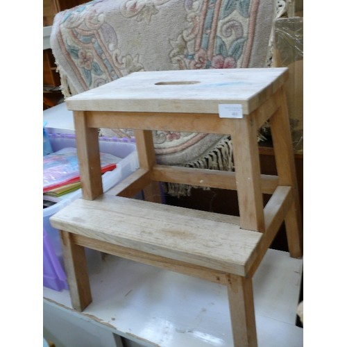 401 - 2 STEP WOODEN STOOL FROM IKEA