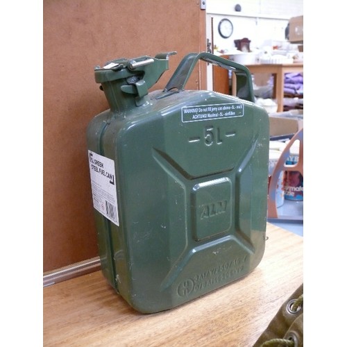 415 - 5L GREEN STEEL FUEL CAN