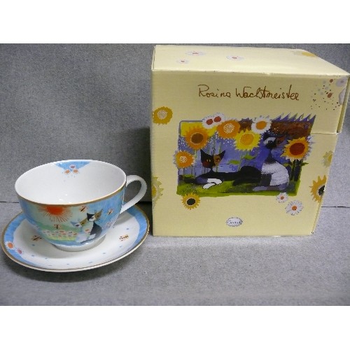 2 - GOEBEL ROSINA WACHTMEISTER CUP AND SAUCER 'ZWEI FREUNDE', WITH BOX