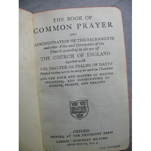 27 - A 1930 IVORINE COVERED COMMON PRAYER BOOK