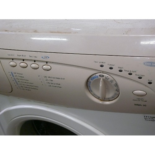 479 - HOTPOINT AQUARIOUS WASHING MACHINE