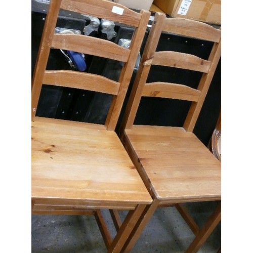 484 - 2 RUSTIC PINE CHAIRS