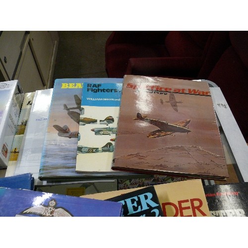 51 - 3 BRASS DUXFORD PLAQUES  2002, 2003 AND 2004, AVRO LANCASTER 1000 PIECE JIGSAW, BOOKS LINCOLN AT WAR... 