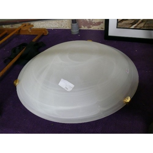 200 - A VERY NICE FROSTED GLASS CEILING LIGHT