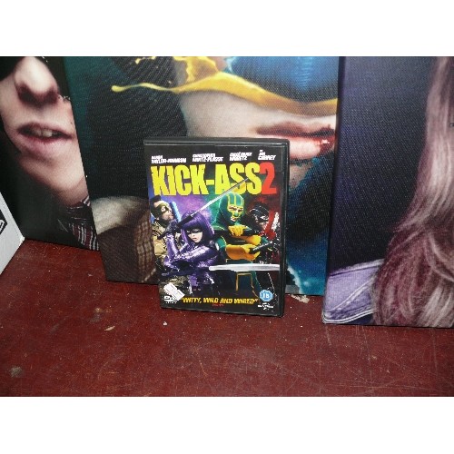 259 - 3 CANVAS PRINTS OF 'KICK ASS 2' PLUS THE DVD