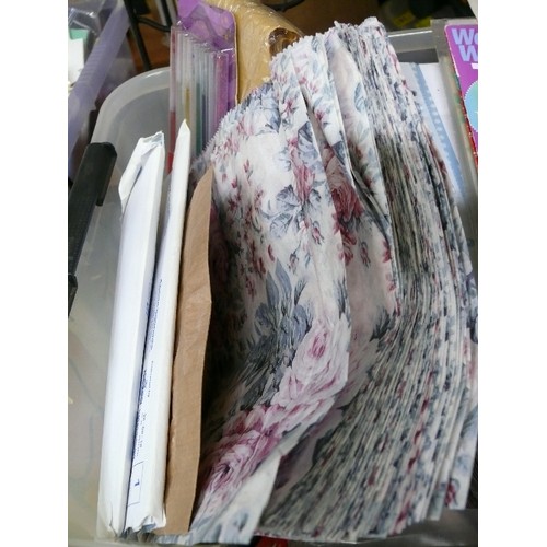 286 - A LARGE BOX OF NEW PAPER, GIFT BOXES AND PAPER BAGS