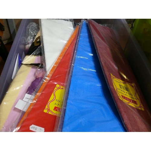 287 - A LARGE BOX OF CRAFTING, NEW CREPE PAPER ETC