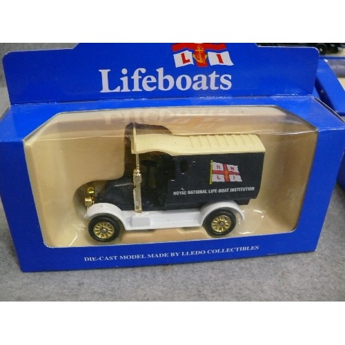 323 - 5 BOXED RNLI VEHICLES BY LLEDO COLLECTABLES