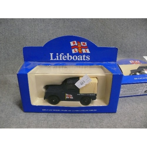 323 - 5 BOXED RNLI VEHICLES BY LLEDO COLLECTABLES