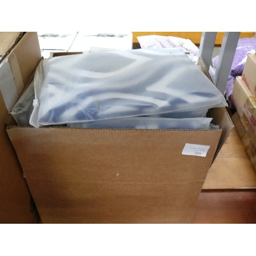 340 - 16 PACKS OF NEW BLUE & WHITE CUSHION COVERS