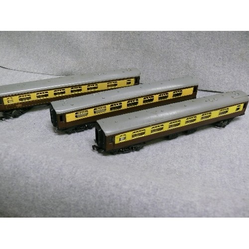 82 - 4 BOXED TRIX TRAIN WAGONS PLUS 3 CARRIAGES