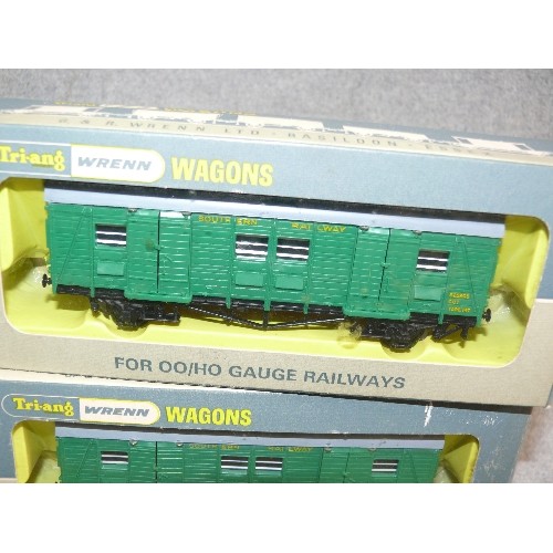 94 - TRI-ANG WRENN BOXED WAGONS X2