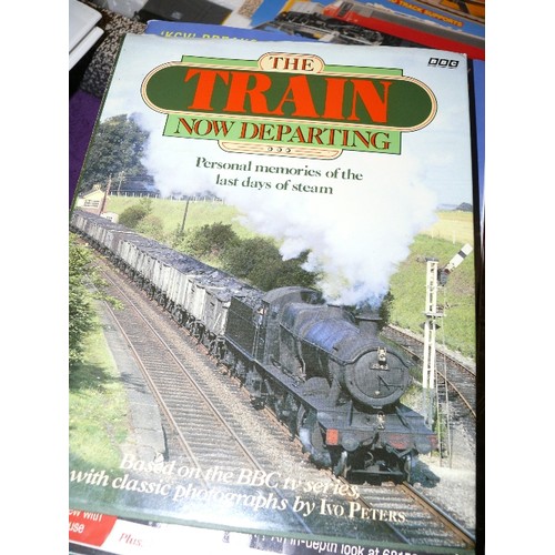 77 - A SELECTION OF BOOKS ABOUT RAILWAYS AND MODEL RAILWAYS