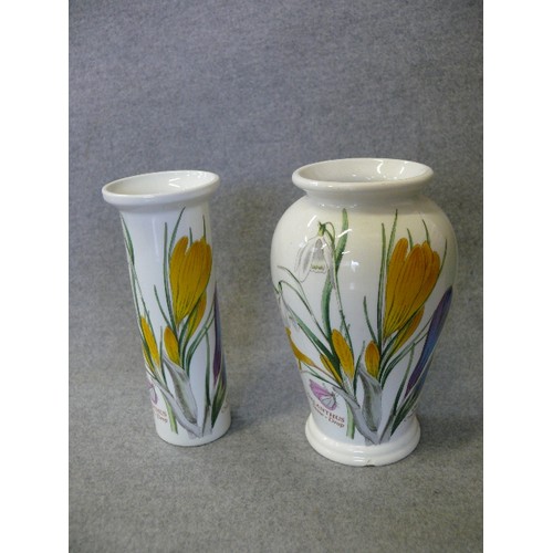 119 - 3 PORTMEIRION BOTANICAL GARDEN PLATES PLUS 2 VASES