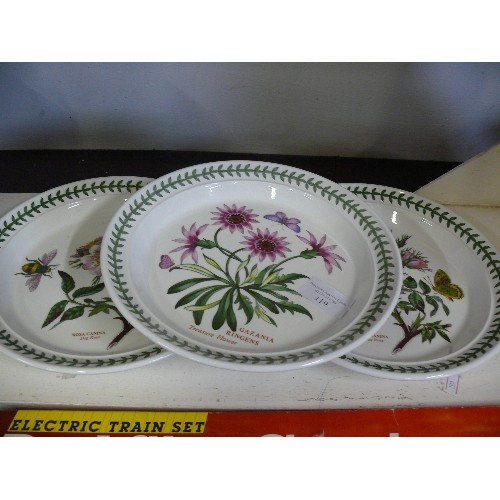 119 - 3 PORTMEIRION BOTANICAL GARDEN PLATES PLUS 2 VASES