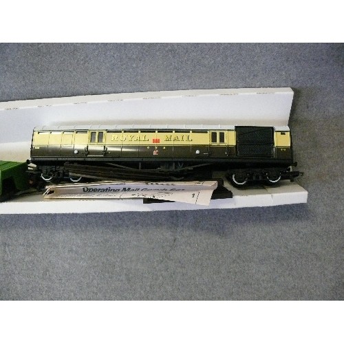 114 - A HORNBY ROYAL MAIL TRAIN CARRIAGE WITH BOX