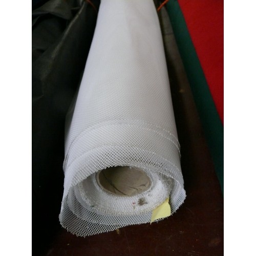 151 - A LARGE ROLL OF NYLON MESH FABRIC