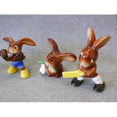 110 - A COLLECTION OF 4 1960'S GOEBEL RABBIT FIGURINES