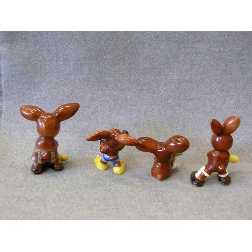 110 - A COLLECTION OF 4 1960'S GOEBEL RABBIT FIGURINES