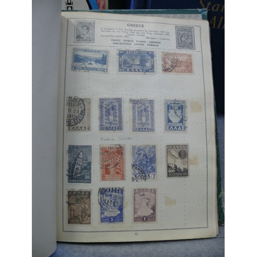 137 - A COLLECTION OF 3 WORLD STAMP ALBUMS WITH CONTENTS OF INTERESTING AND OLD STAMPS