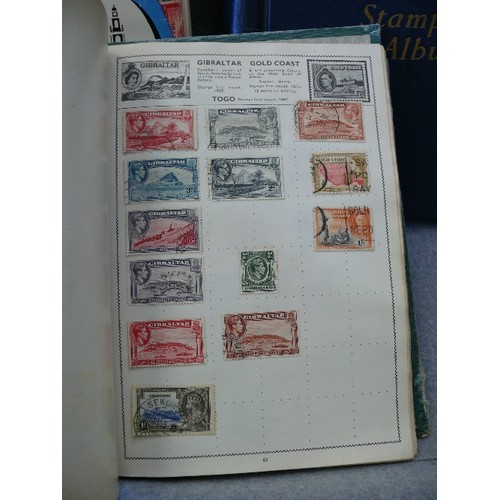 137 - A COLLECTION OF 3 WORLD STAMP ALBUMS WITH CONTENTS OF INTERESTING AND OLD STAMPS