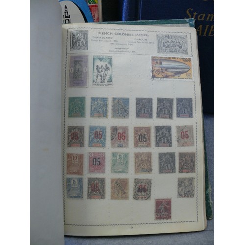 137 - A COLLECTION OF 3 WORLD STAMP ALBUMS WITH CONTENTS OF INTERESTING AND OLD STAMPS