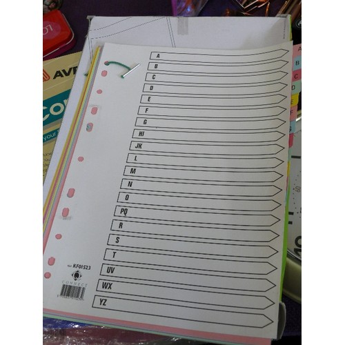 271 - A SELECTION OF FILE DIVIDERS AND NEW LABELS