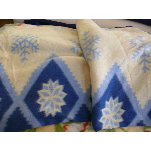 360 - 2 DECORATIVE GOOD QUALITY THROWS