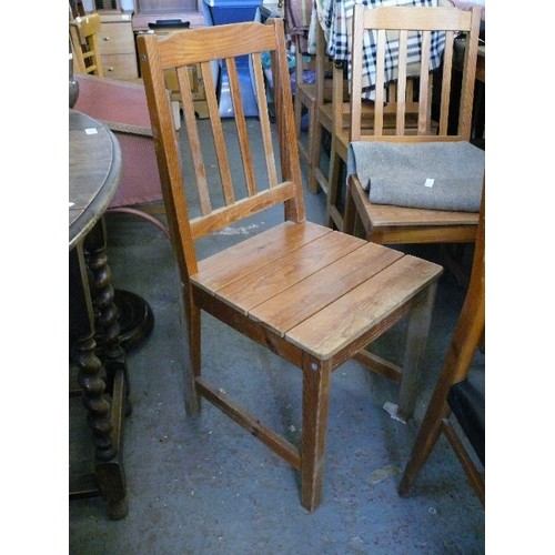 362 - 5 PINE KITCHEN CHAIRS