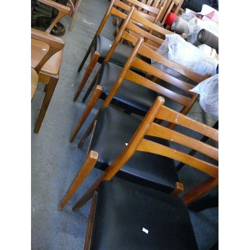 381 - SET OF 4 RETRO DINING CHAIRS